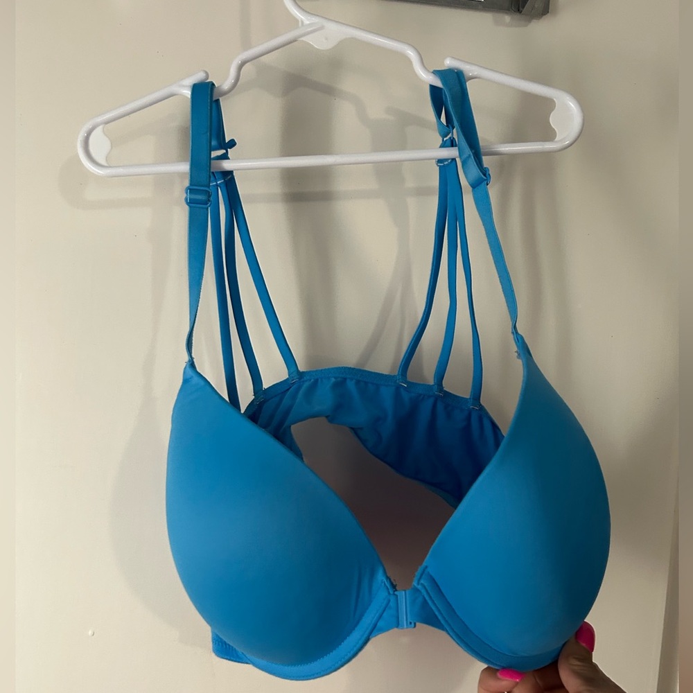 PINK Victoria's Secret Vibrant Blue Strappy Bra